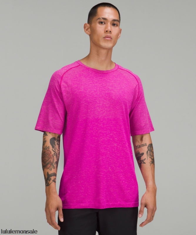 Lululemon Deutschland DELULU773 | Pink Clay Metal Vent Tech Kurzarmshirt 20